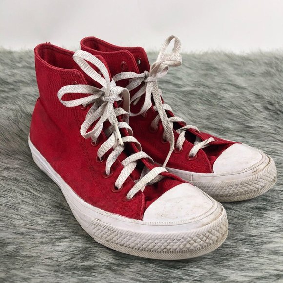 Converse Chuck Taylor All Star II Hi Red/White - Picture 6 of 14